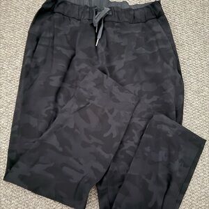 Lululemon Black Track Pants with Tapered Fit